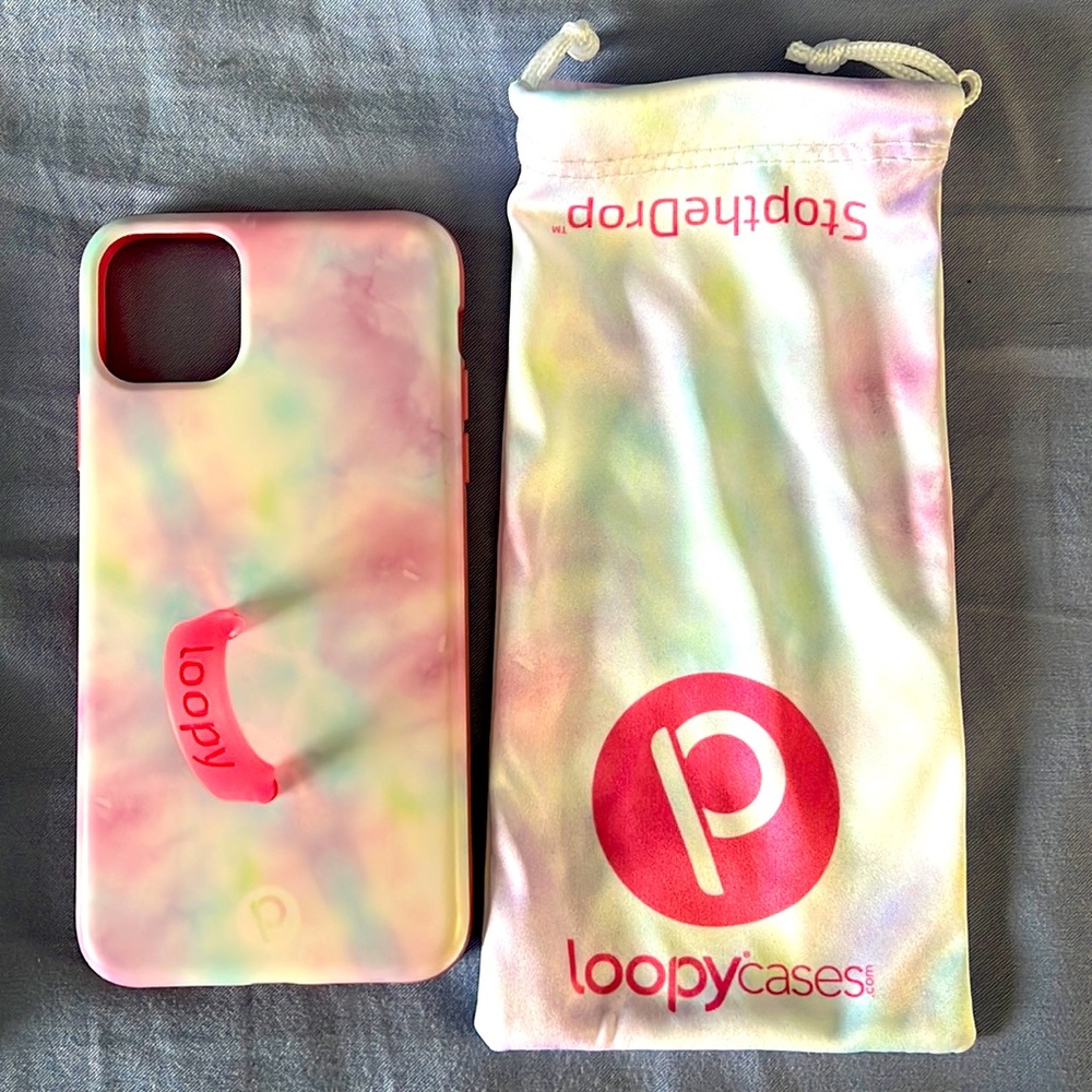 Loopy tie dye iPhone 11 Pro Max phone case